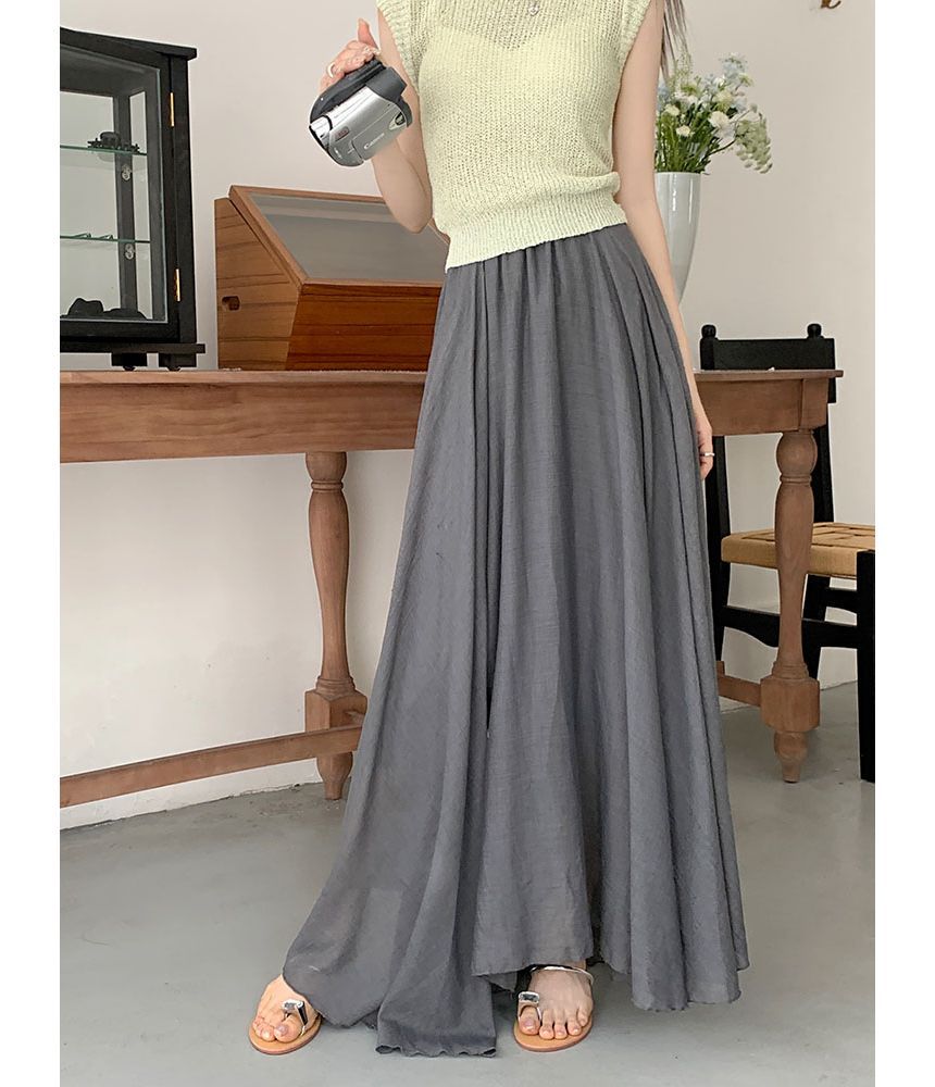 High Rise Plain Asymmetrical Maxi A SpreePicky