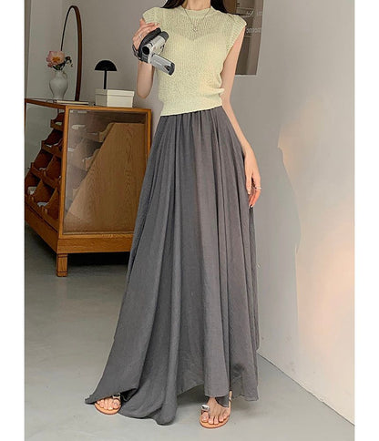 High Rise Plain Asymmetrical Maxi A SpreePicky