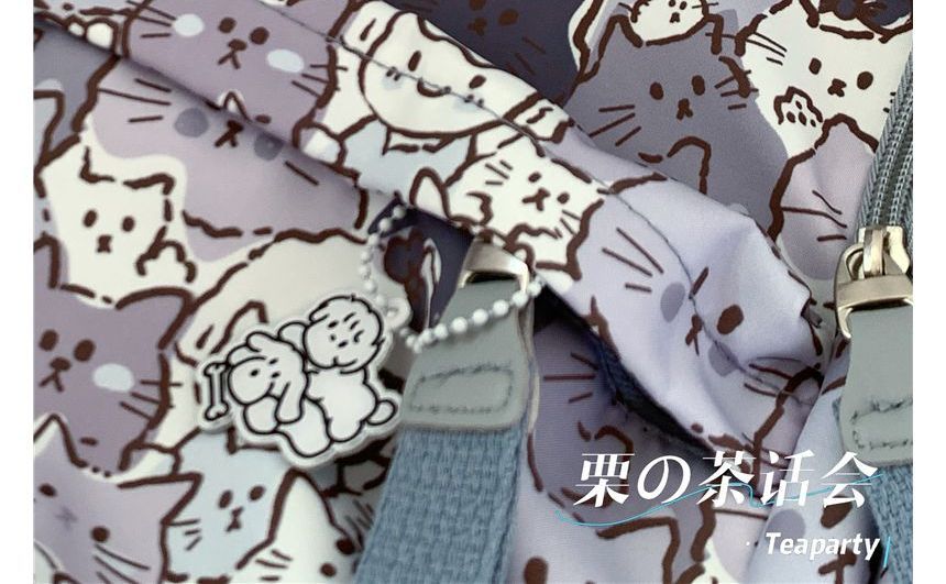 Cat Print Backpack / Bag Charm / Pin / Set SpreePicky