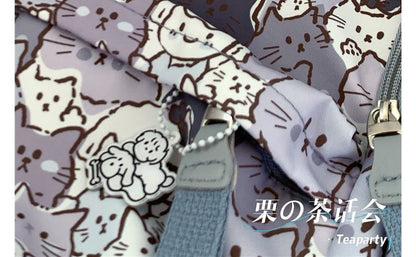 Cat Print Backpack / Bag Charm / Pin / Set SpreePicky