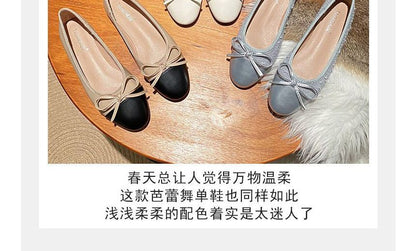 Pointed Cap Toe Bow Flats SpreePicky