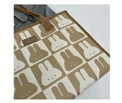 Rabbit Print Tote Bag SpreePicky