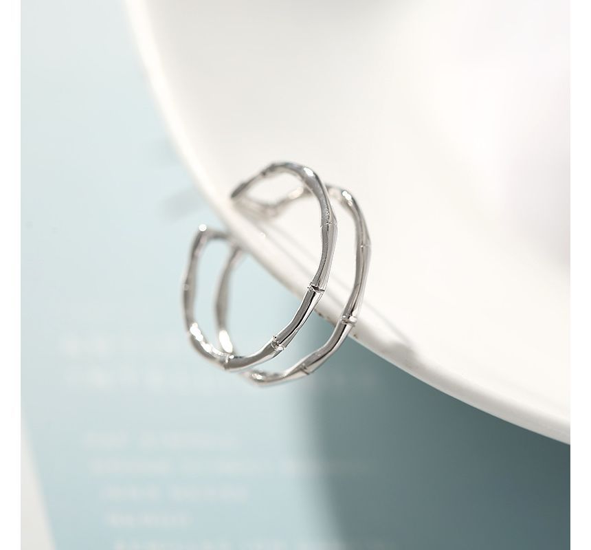 Bamboo Layered Alloy Open Ring SpreePicky