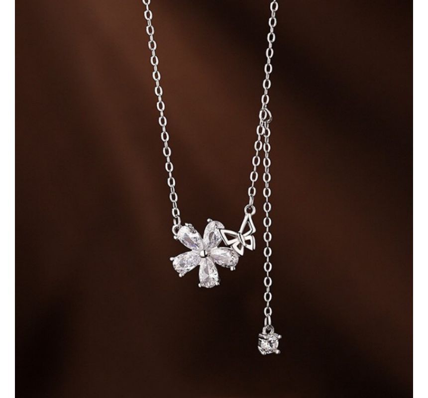 Floral Pendant Alloy Choker SpreePicky