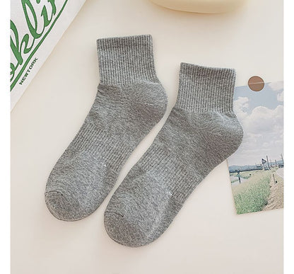 Set of 3 Pairs: Plain Ribbed Socks SpreePicky