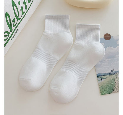 Set of 3 Pairs: Plain Ribbed Socks SpreePicky