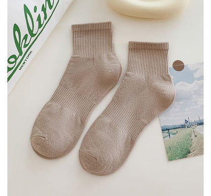 Set of 3 Pairs: Plain Ribbed Socks SpreePicky