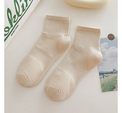 Set of 3 Pairs: Plain Ribbed Socks SpreePicky