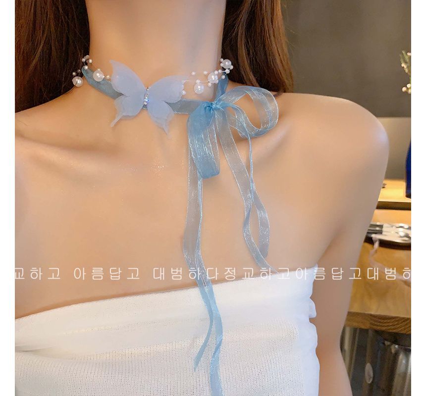 Butterfly Ribbon Choker SpreePicky