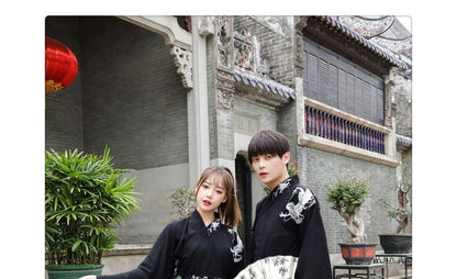 Couple Matching Traditional Chinese Embroidered Jacket / Top / Skirt / Set SpreePicky