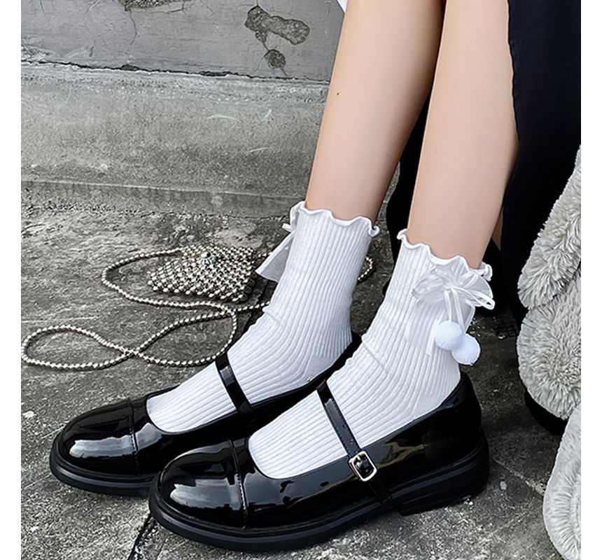 Bow Frill Short Socks SpreePicky