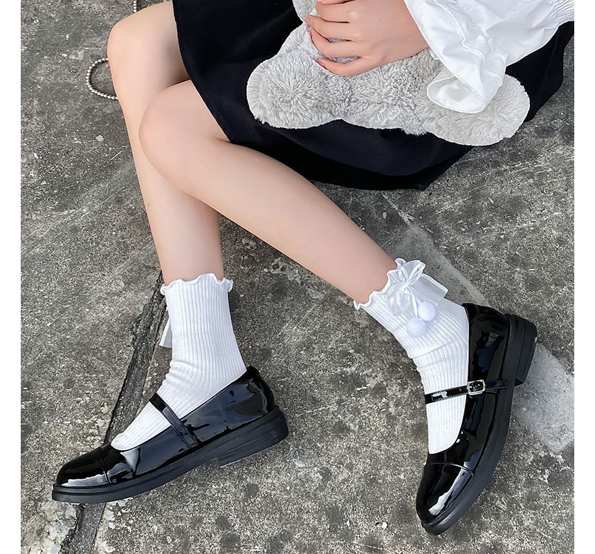 Bow Frill Short Socks SpreePicky