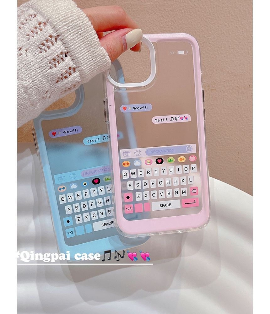 Keyboard Print Phone Case - iPhone 14 Pro Max / 14 Pro / 14 Max / 14 / 13 Pro Max / 13 Pro / 13 / 13 mini / 12 Pro Max / 12 Pro / 12 / 12 mini / 11 Pro Max / 11 Pro / 11 / SE / XS Max / XS / XR / X / 8 / 8 Plus / 7 / 7 Plus SpreePicky