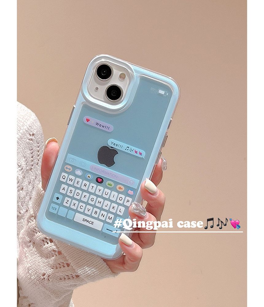 Keyboard Print Phone Case - iPhone 14 Pro Max / 14 Pro / 14 Max / 14 / 13 Pro Max / 13 Pro / 13 / 13 mini / 12 Pro Max / 12 Pro / 12 / 12 mini / 11 Pro Max / 11 Pro / 11 / SE / XS Max / XS / XR / X / 8 / 8 Plus / 7 / 7 Plus SpreePicky