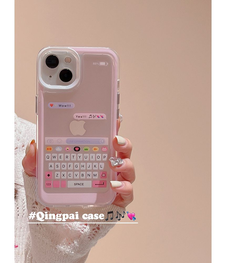 Keyboard Print Phone Case - iPhone 14 Pro Max / 14 Pro / 14 Max / 14 / 13 Pro Max / 13 Pro / 13 / 13 mini / 12 Pro Max / 12 Pro / 12 / 12 mini / 11 Pro Max / 11 Pro / 11 / SE / XS Max / XS / XR / X / 8 / 8 Plus / 7 / 7 Plus SpreePicky