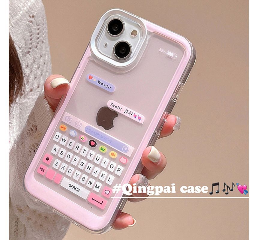 Keyboard Print Phone Case - iPhone 14 Pro Max / 14 Pro / 14 Max / 14 / 13 Pro Max / 13 Pro / 13 / 13 mini / 12 Pro Max / 12 Pro / 12 / 12 mini / 11 Pro Max / 11 Pro / 11 / SE / XS Max / XS / XR / X / 8 / 8 Plus / 7 / 7 Plus SpreePicky