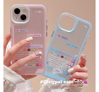 Keyboard Print Phone Case - iPhone 14 Pro Max / 14 Pro / 14 Max / 14 / 13 Pro Max / 13 Pro / 13 / 13 mini / 12 Pro Max / 12 Pro / 12 / 12 mini / 11 Pro Max / 11 Pro / 11 / SE / XS Max / XS / XR / X / 8 / 8 Plus / 7 / 7 Plus SpreePicky