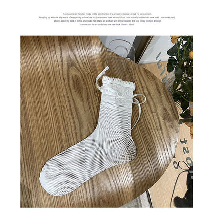 Bow Balletcore Lace Socks SpreePicky