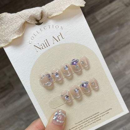 Rhinestone Faux Nail Tips SpreePicky