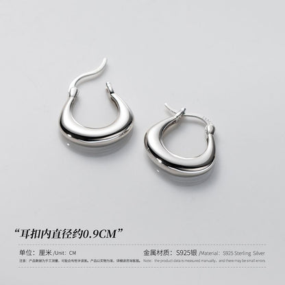 Polished U Shape Sterling Silver Earring SpreePicky