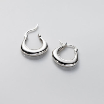 Polished U Shape Sterling Silver Earring SpreePicky