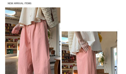 High Waist Plain Harem Pants SpreePicky