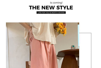 High Waist Plain Harem Pants SpreePicky