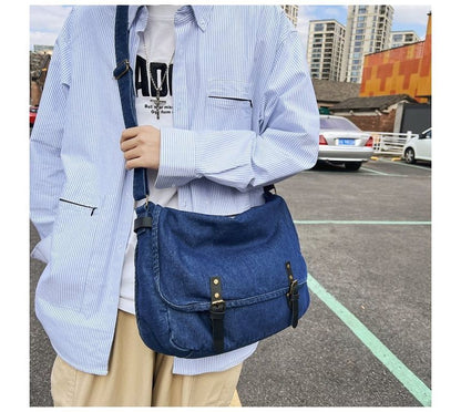 Denim Messenger Bag mySite