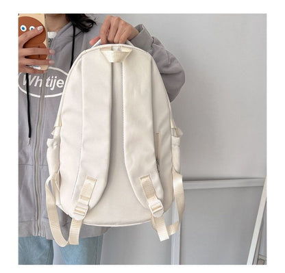 Cartoon Embroidered Multi-Pocket Backpack mySite