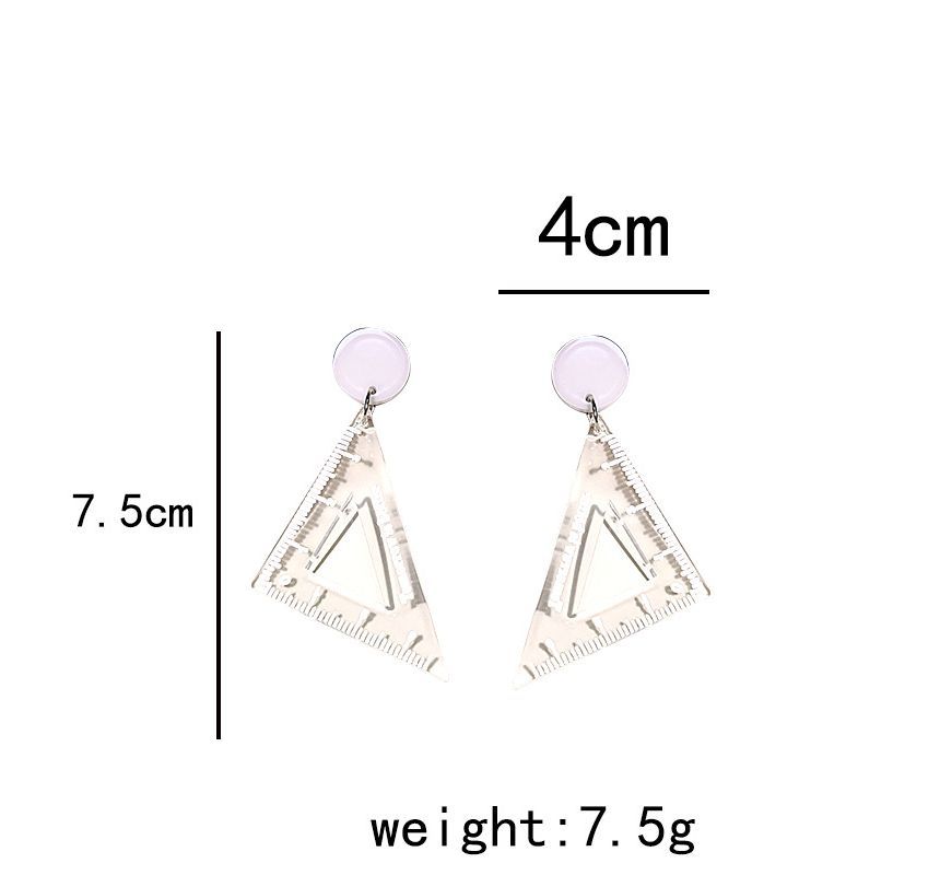 Cutout Triangle Ruler Earring SpreePicky