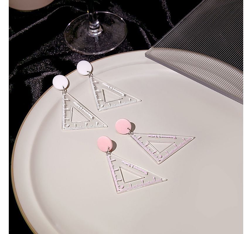 Cutout Triangle Ruler Earring SpreePicky