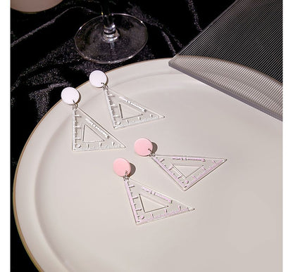 Cutout Triangle Ruler Earring SpreePicky