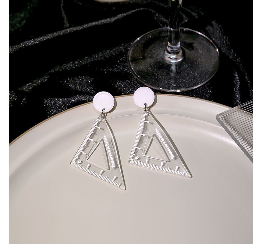 Cutout Triangle Ruler Earring SpreePicky