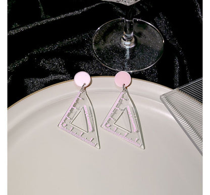 Cutout Triangle Ruler Earring SpreePicky