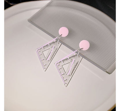 Cutout Triangle Ruler Earring SpreePicky