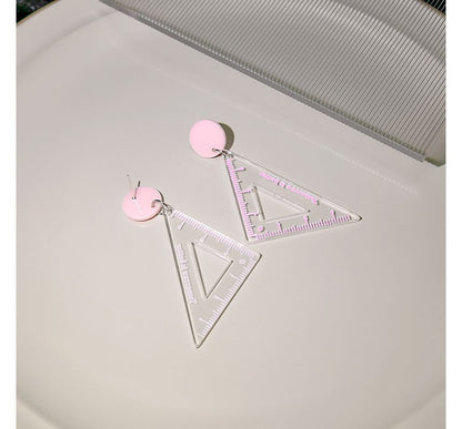 Cutout Triangle Ruler Earring SpreePicky