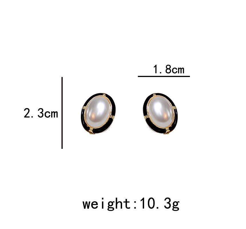 Oval Pearl Earring SpreePicky