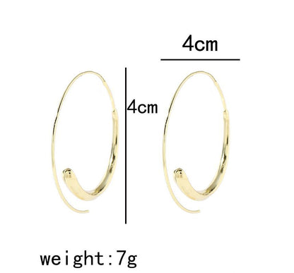 Oval Alloy Earring SpreePicky