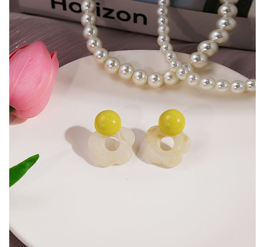 Flower Resin Earring SpreePicky