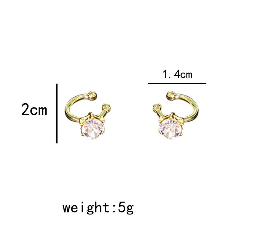 Rhinestone Geometric Alloy Earring SpreePicky