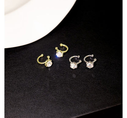 Rhinestone Geometric Alloy Earring SpreePicky