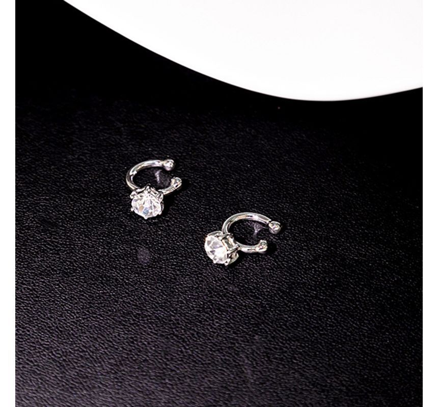 Rhinestone Geometric Alloy Earring SpreePicky