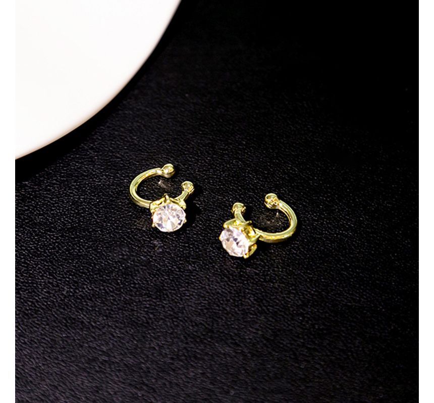 Rhinestone Geometric Alloy Earring SpreePicky