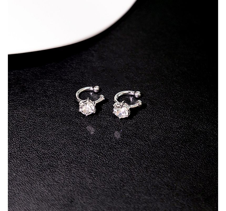 Rhinestone Geometric Alloy Earring SpreePicky