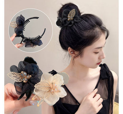 Leaf Mesh Acrylic Hair Clip SpreePicky