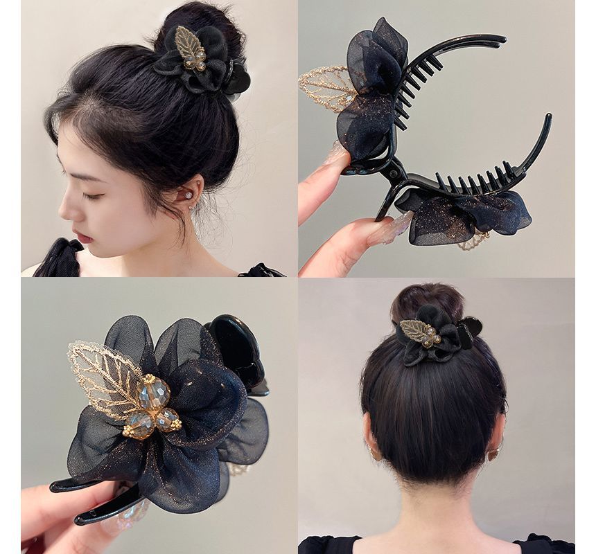 Leaf Mesh Acrylic Hair Clip SpreePicky