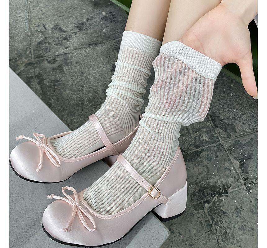 Ribbed Plain Socks SpreePicky