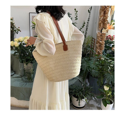 Straw Basket Shoulder Bag SpreePicky