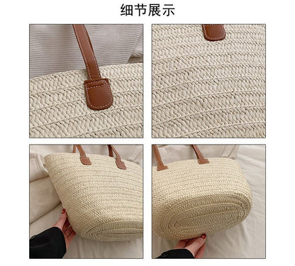 Straw Basket Shoulder Bag SpreePicky