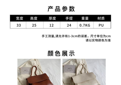 Crocodile Grain Flap Tote Bag SpreePicky